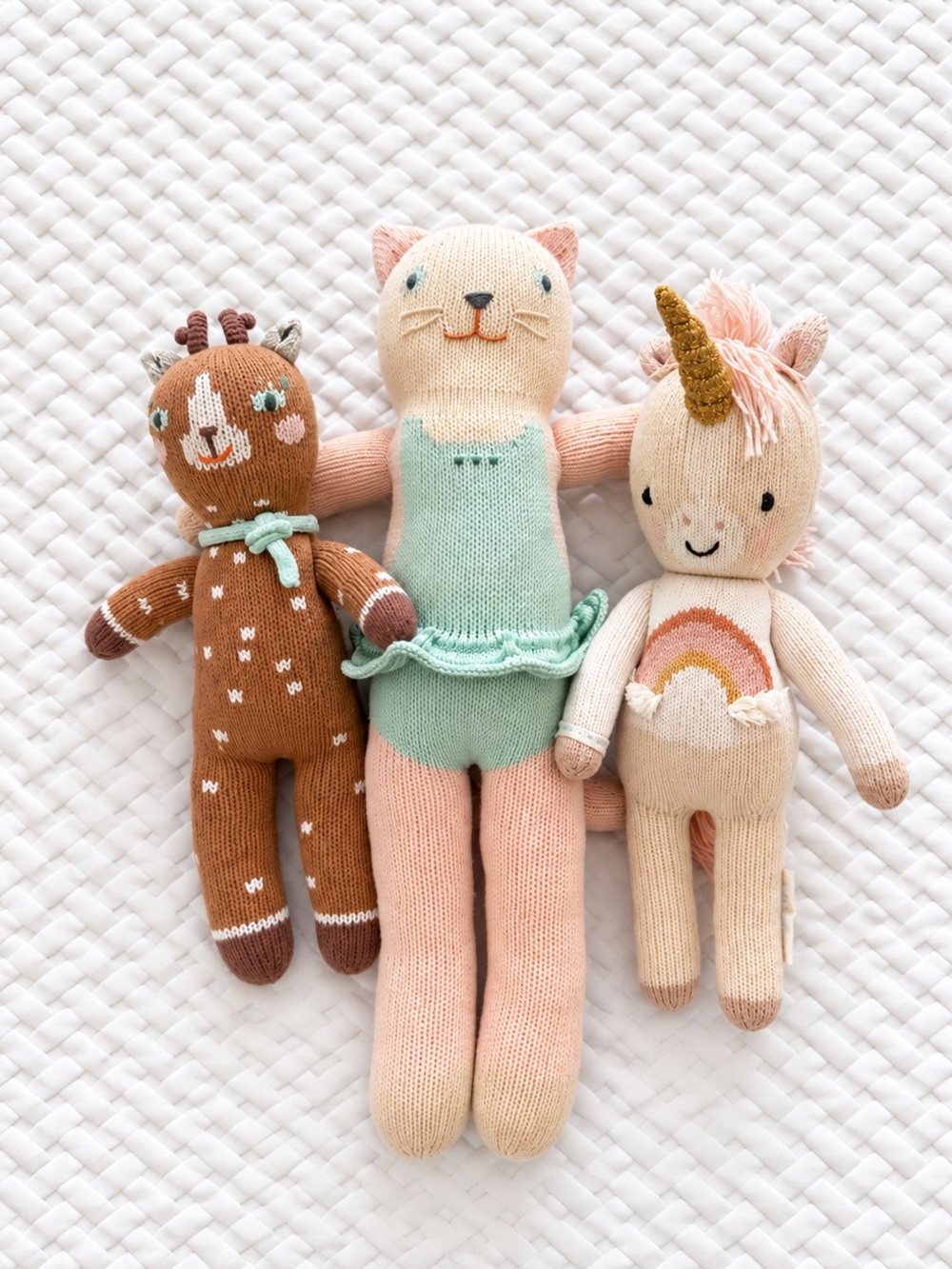 Hand-Knit Stuffy Bundle (3)